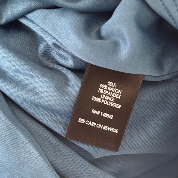 Torrid Womens Top 1X Plus Tank Blue Floral Faux Buttons Tie Back - Picture 9 of 9